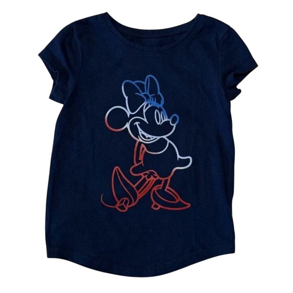 Disney Jumping Beans 3T Patriotic Minnie Mouse Softest Tee Shirt